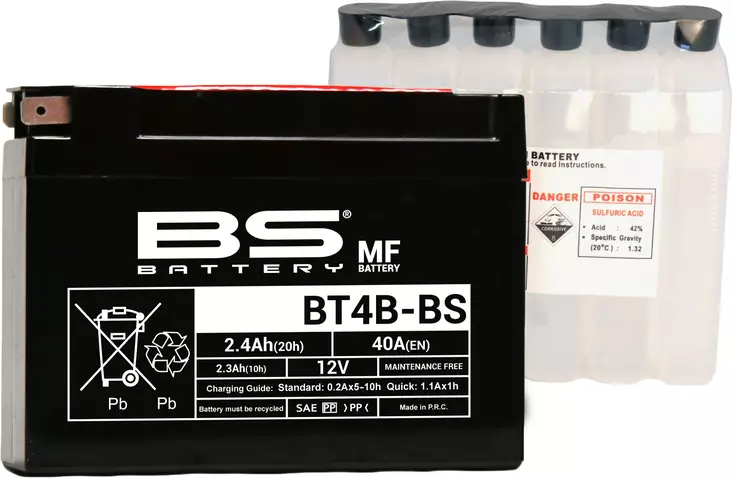 BS Battery BT4B-BS MF (cp) Maintenance Free - Akut - D262588 - 1
