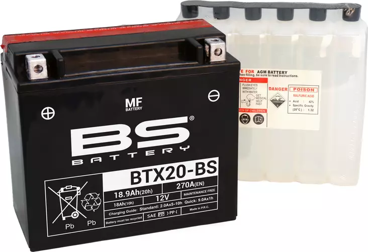 BS Battery BTX20-BS MF (cp) Maintenance Free - Akut - D262578 - 1