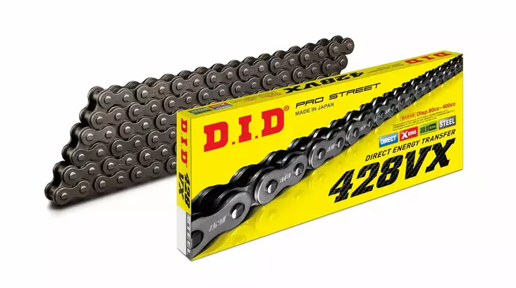D.I.D 428VX Chain+Connecting link (FJ) - Moottoripyörän ketjut 428 - D527958 - 1