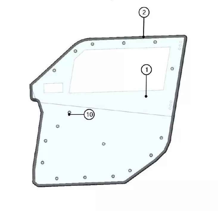 DFK Ovitiiviste 1m "Pirela Glass" Can-Am Maverick Trail (5m/ovi, 4,5m/tuulilasi) - DFK hyttien varaosat ja tarvikkeet - D472018 - 1