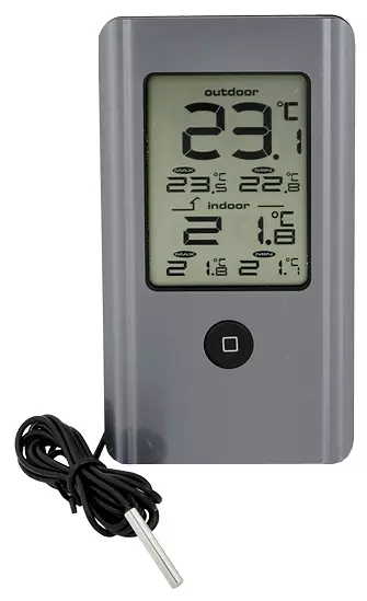 Digi-lämpömittari sisä/ulko alu - Lämpömittarit - LX4698 - 1