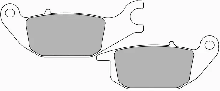 Ferodo jarrupalat Platinum, taakse: Honda CBR125R/XL125, Yamaha YZF-R15 - Moottoripyörän jarrupalat - D495188 - 1