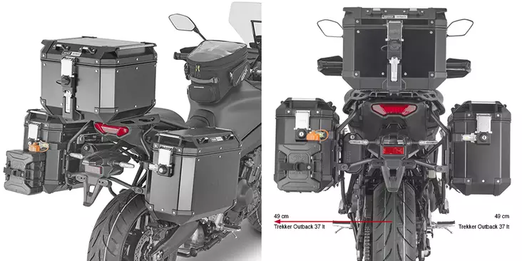 Givi PANN.HOLDER YAMAHA TRACER 9 '21 OUTBACK - Kiinnityssarjat ja tavaratelineet - D417528 - 1