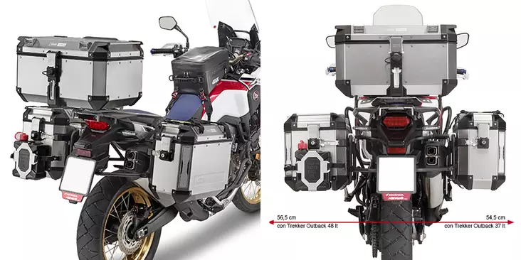 Givi Putkisivuteline CAM Trekker Outback laukuille CRF1000L Africa Twin (16) - Kiinnityssarjat ja tavaratelineet - D193298 - 1