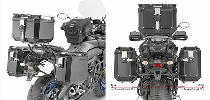 Givi Sivulaukkuteline Trekker Outback Tracer 900 -18 - Kiinnityssarjat ja tavaratelineet - D308708 - 1