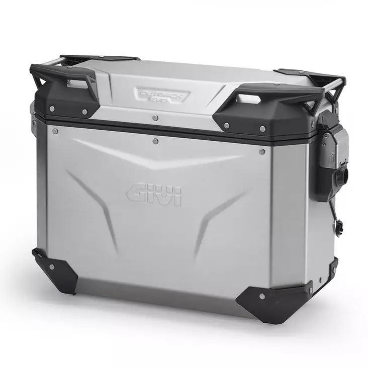 Givi Trekker Outback EVO alum. side-case left, 37 ltr, sold without lock - Moottoripyörän kovat laukut - D504028 - 1
