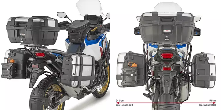 GIVI TUB.PANN.HOLDER HONDA CRF1100L - Kiinnityssarjat ja tavaratelineet - D355068 - 1
