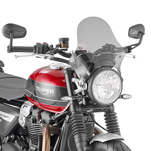 Givi Universal screen, smoked 29,5 x 31 cm - Moottoripyörän katteet ja tuulenohjaimet - D403908 - 1