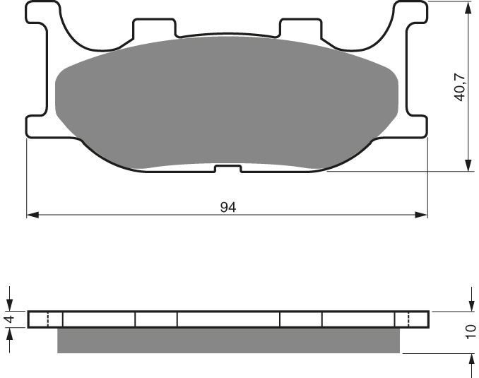 GOLDFREN Jarrupalat 099 Ceramic Carbon S3 - Moottoripyörän jarrupalat - D227938 - 1