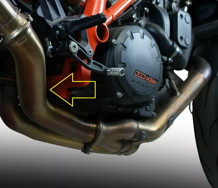 GPR Ktm Superduke 1290 R 2017/19 e4 Decat pipe manifold Decatalizzatore - Moottoripyörän väliputket - D422278 - 1