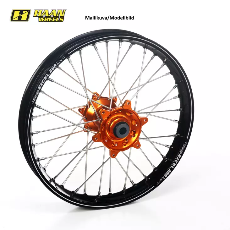Haan wheel SX&SXF 23- 19-2,15 ORANGE HUB/A60 RIM - Moottoripyörän vanteet - D458078 - 1