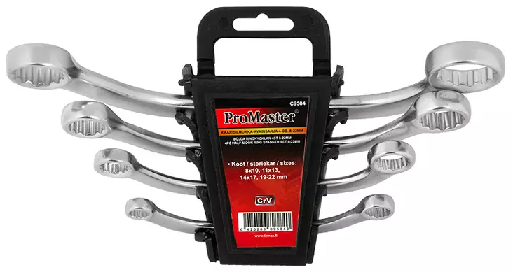 Kaarisilmukka-avainsarja 4-os. 8-22mm - Kiintoavaimet - LX7078 - 1