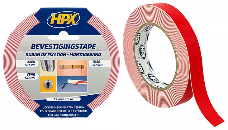 Kaksipuolinen asennusteippi 19mm x 5m - Teipit ja suojaus - LX5218 - 1