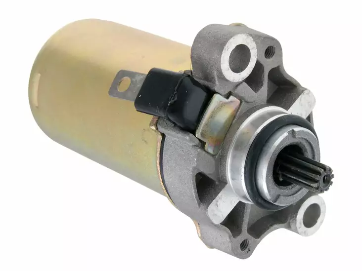 Käynnistysmoottori, Piaggio-moottori 2-T ruisku & 4-T, cc:56,5mm / 10-hammsta - Mopon ja skootterin starttimoottorit - D193158 - 1