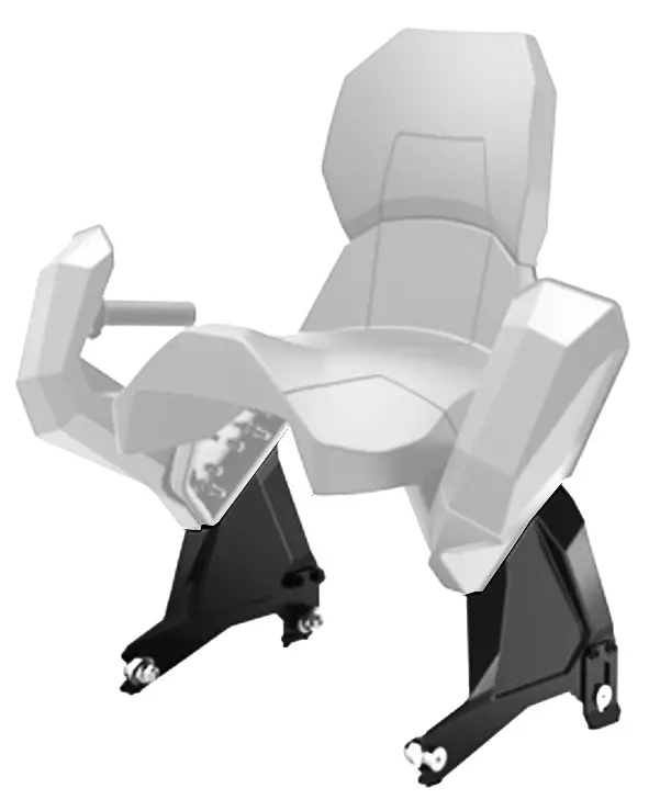 Kimpex Seat Jack LT/DX Kiinnityssarja, BRP - Moottorikelkan istuimet - D523358 - 1