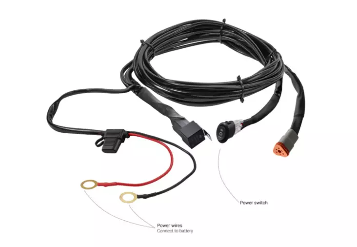 Kinwons Johtosarja DRL/3 Max 300W yhdelle valolle - Lisävalojen asennussarjat - D332438 - 1