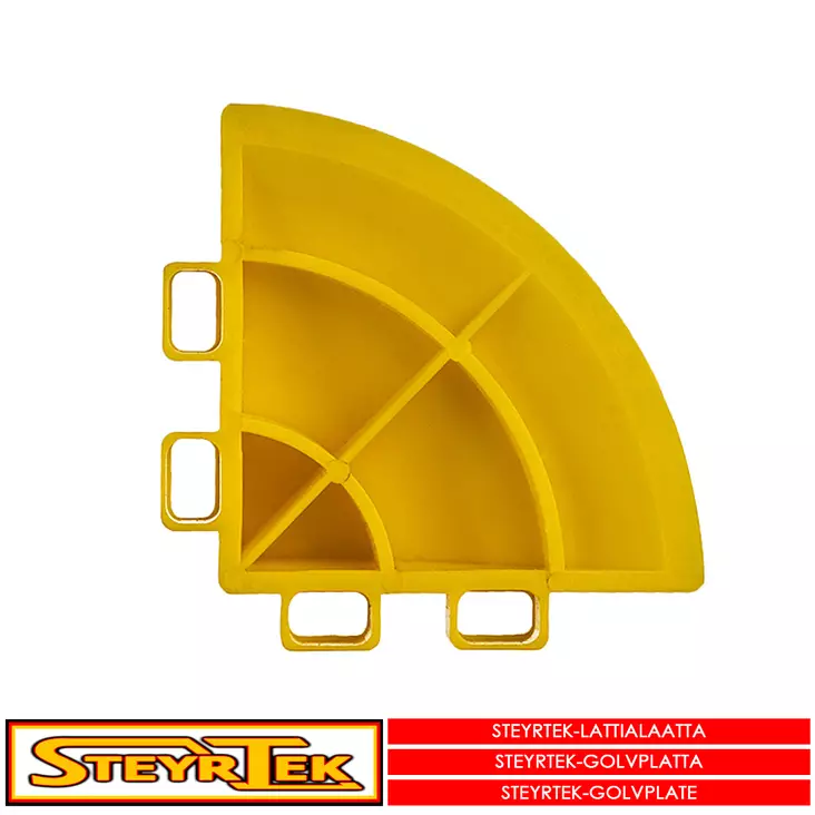 Lattialaatan kulmapala, racing yellow 4 kpl - Lattialaatat halliin / talliin - 499-66708 - 1