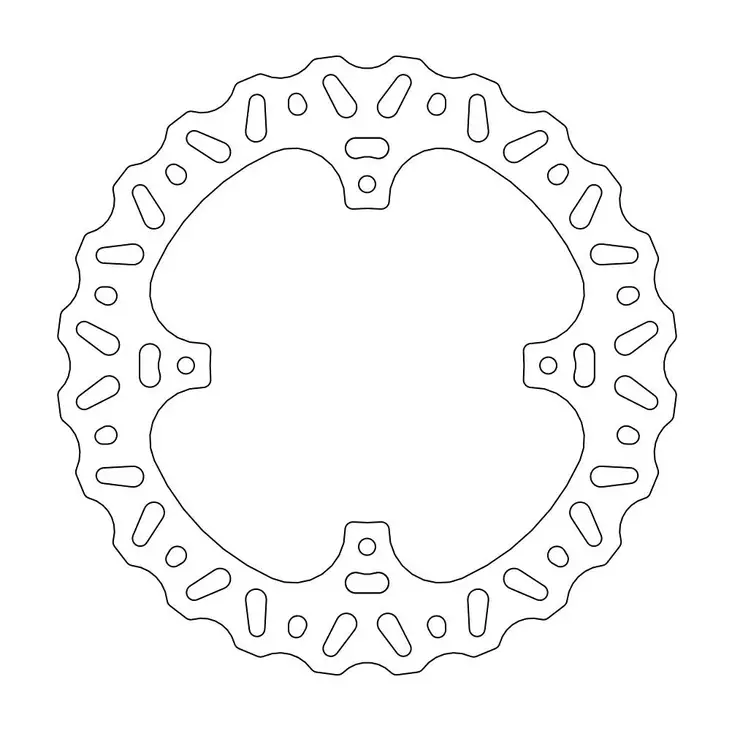 Moto-Master Jarrulevy CR/CRF taakse Nitro - Moottoripyörän jarrulevyt - D245448 - 1