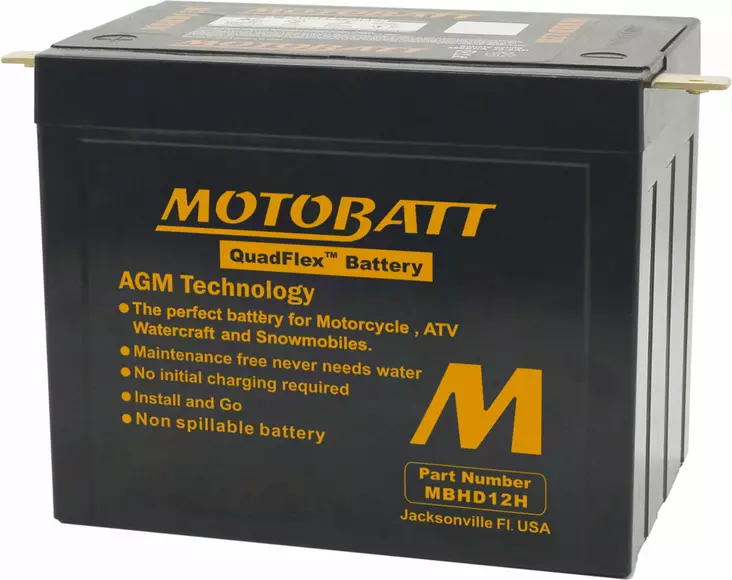 Motobatt akku, MBHD12H - Akut - D156178 - 1