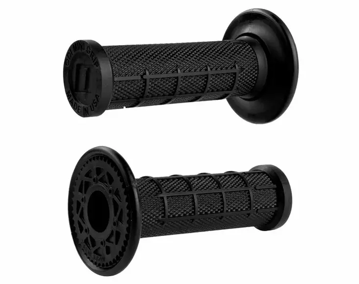 ODI Glue-On Grip Mini-MX Half-Waffle Single-Ply Black - Moottoripyörän kahvakumit - D509938 - 1