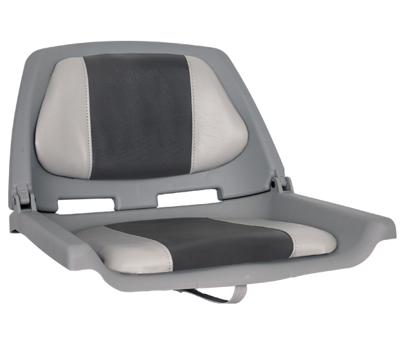 OS FISHERMANS SEAT FOLDING PADDED GREY/CHARCOAL - Veneen istuimet ja tuolit - D241098 - 1