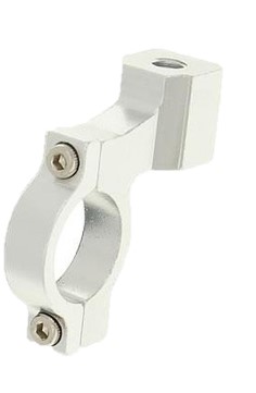 Peilin yleiskiinnike, Hopea, Ø 22mm tanko, M8 peili - Mopon ja skootterin peilit - D118678 - 1