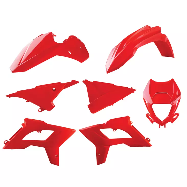 Polisport Plastic Kit Restyling BETA RR 2T/4T (13-17) RED (1) - Offroad muovisarjat - D417298 - 1