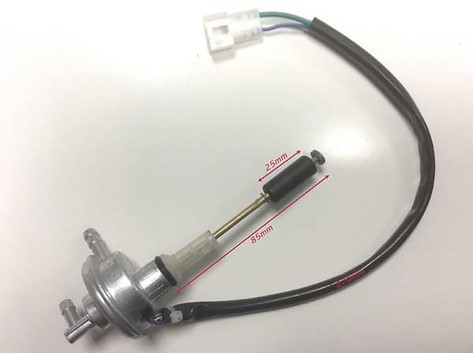 Polttoainehana, Yleismalli, Ø15mm, Tasoanturi, Skootterit / Mopot - Mopon ja skootterin polttoainehanat - D402238 - 1