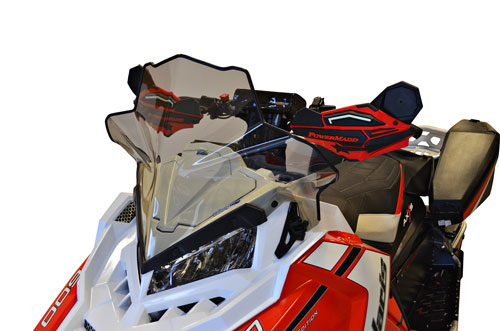 Powermadd Tuulilasi Polaris Axys, Matala 16"/Savu - Moottorikelkan tuulisuojat - D245508 - 1