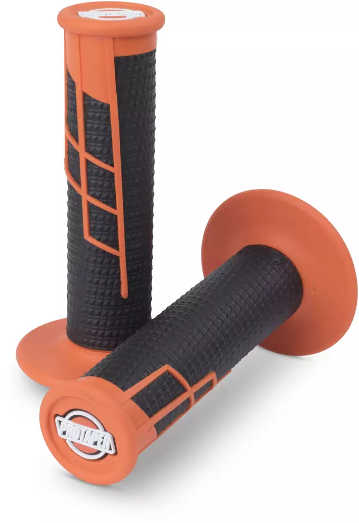 Protaper Tupet Clampon 1/2 Waffle Oranssi/Musta - Moottoripyörän kahvakumit - D258328 - 1