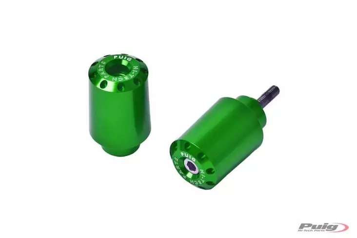 Puig Bar End Yamaha Mt-09 Tracer C/Green - Ohjaustangon päät ja painot - D302438 - 1