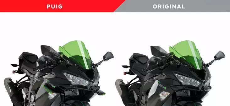 Puig Conjunto De Alerones Para Kawasaki Zx-6R 18' C/Roj - Moottoripyörän katteet ja tuulenohjaimet - D337008 - 1