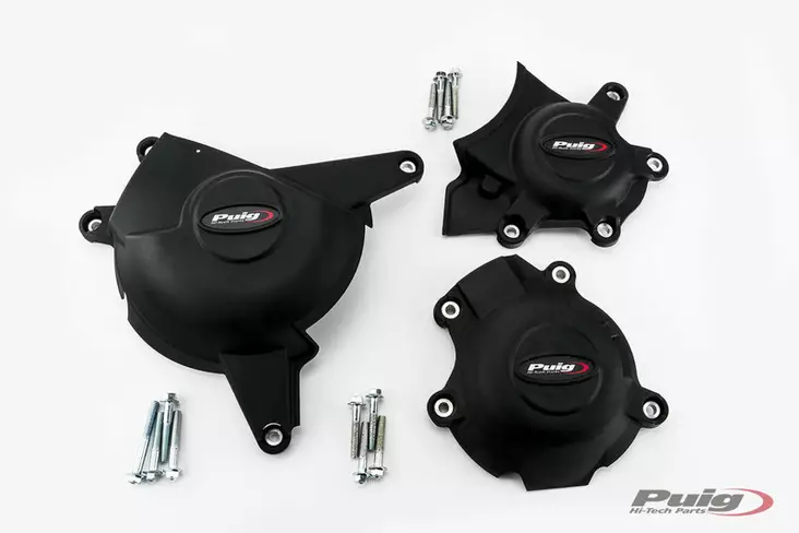 Puig Engine Cover Track Homologated Suzuki Gsx-R100 - Moottoripyörän kaatumaraudat - D501898 - 1