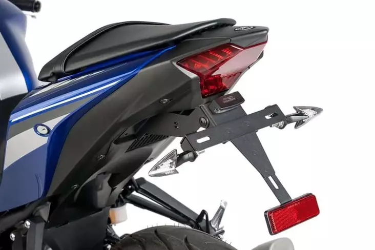 Puig License Support Yamaha Yzf-R3 15-18 / Mt-03 16-18' - Moottoripyörän rekisterikilven telineet - D301188 - 1
