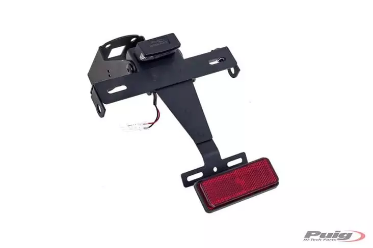 Puig License Support Z1000Sx 11-18' C/Black Adjustable - Moottoripyörän rekisterikilven telineet - D109688 - 1