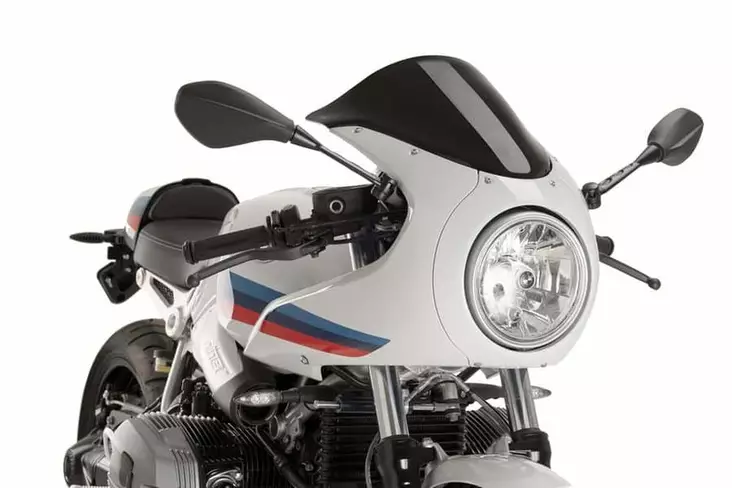 Puig Racing Screen Bmw R Nine T Racer 17-18' C/Black - Moottoripyörän katteet ja tuulenohjaimet - D302488 - 1