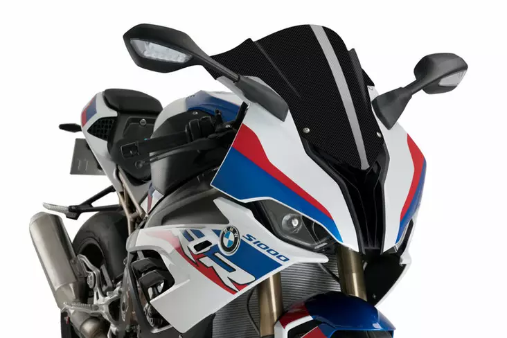 Puig Racing Screen Bmw S1000Rr 19'- C/Carbon Look - Moottoripyörän katteet ja tuulenohjaimet - D337648 - 1