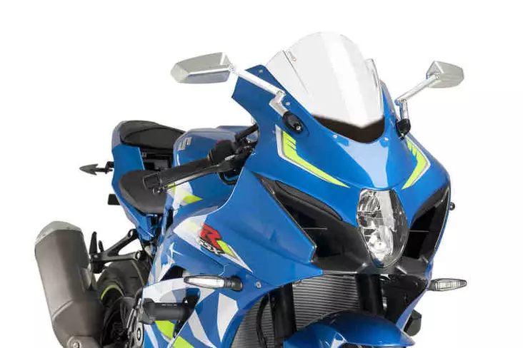 Puig Racing Screen Suzuki Gsx-R1000 17-22'C/Clear - Moottoripyörän katteet ja tuulenohjaimet - D301938 - 1
