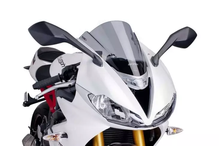 Puig Racing Screen Triumph Daytona 675/R 13-17' C/Smoke - Moottoripyörän katteet ja tuulenohjaimet - D299818 - 1
