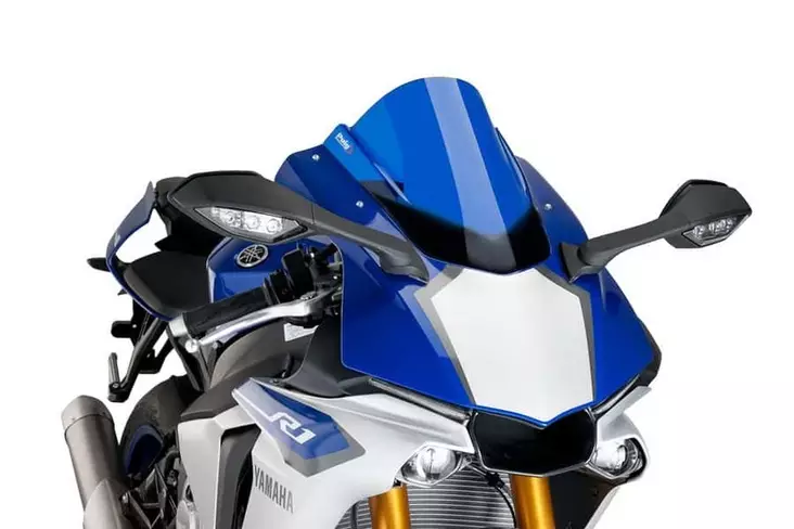 Puig Racing Screen Yamaha Yzf-R1 15'-19' C/Blue - Moottoripyörän katteet ja tuulenohjaimet - D301058 - 1