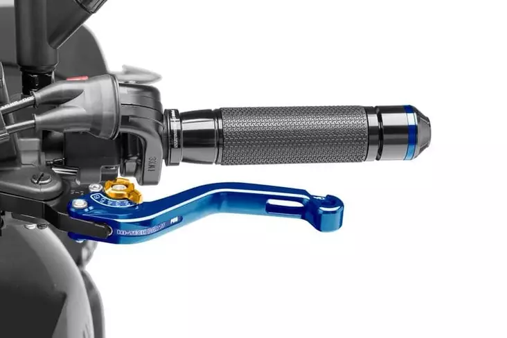 Puig Short Clutch Lever 16'C/Blue Selector C/Gold - Moottoripyörän vivut ja vivunrungot - D297478 - 1