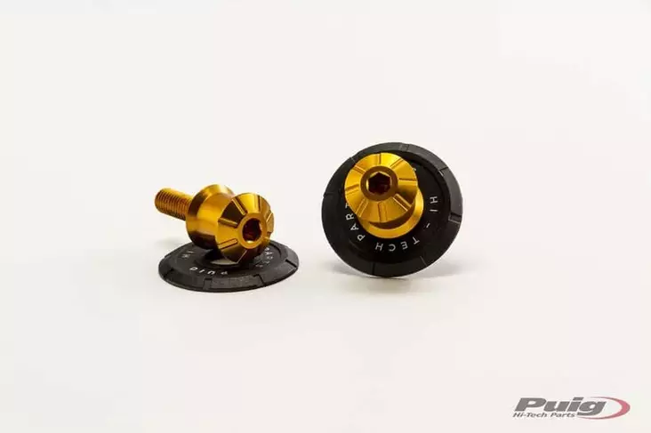 Puig Spools Hi-Tech Parts Dim.10 C/Gold - Moottoripyörän kaatumatapit - D302228 - 1