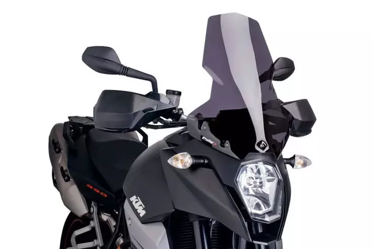 Puig Touring Screen Ktm 990 Smt 09'-12'C/Dark Smoke - Moottoripyörän katteet ja tuulenohjaimet - D299808 - 1