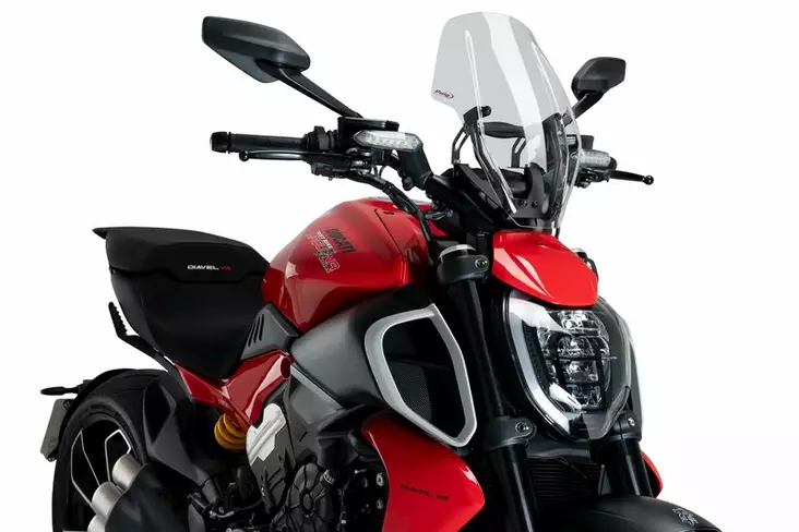 Puig Winds. New Generation Regula. Ducati Diavel V4 - Moottoripyörän katteet ja tuulenohjaimet - D511048 - 1