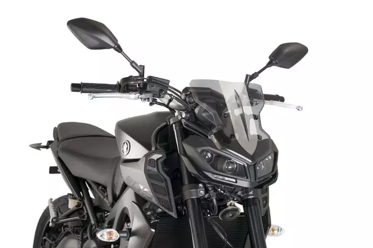 Puig Windshield N.G. Sport Yamaha Mt09 17-18' C/Smoke - Moottoripyörän katteet ja tuulenohjaimet - D302448 - 1