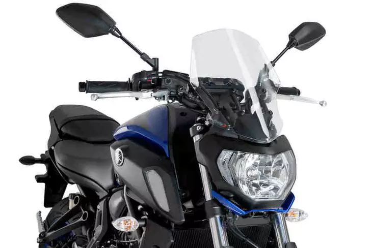 Puig Windshields N.G.Touring Yamaha Mt07 18'- C/Clear - Moottoripyörän katteet ja tuulenohjaimet - D302908 - 1