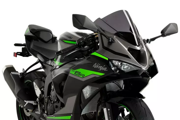 Puig Z-Racing Screen Kawasaki Zx-6R 24' C/Dark Smoke - Moottoripyörän katteet ja tuulenohjaimet - D501828 - 1