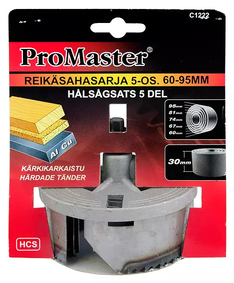 Reikäsahasarja 5-os. 60-95mm - Reikäsahat ja sarjat - LX2268 - 1