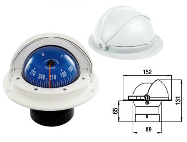 Riviera kompassi BZ4 Led Grey/Blue card - High Speed - Protective Cover - Kompassit - D148428 - 1