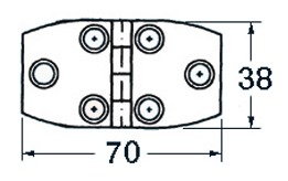 S.S Sarana 70x38mm - Veneen saranat - D124768 - 1